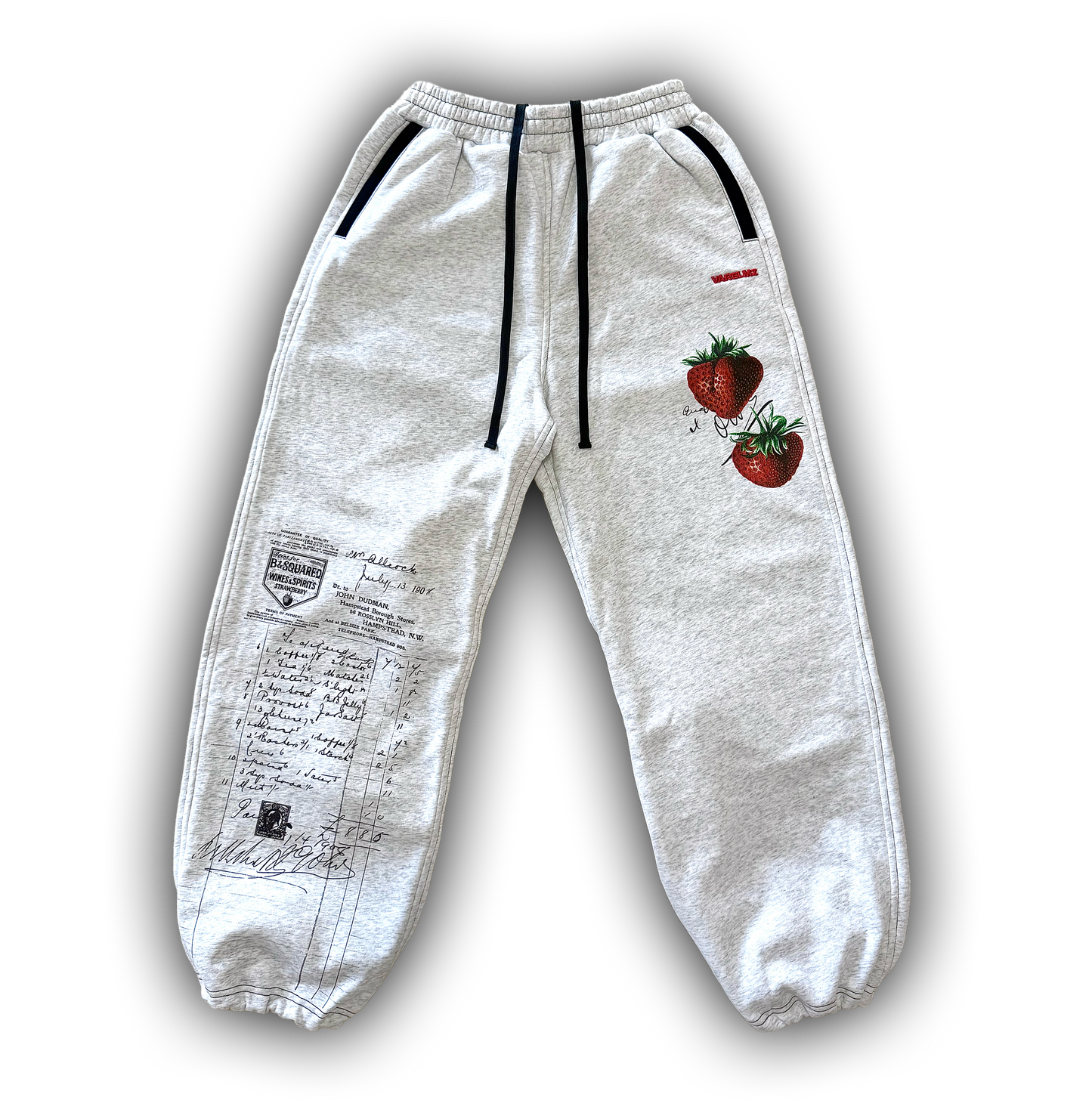 berry squared sweatpants